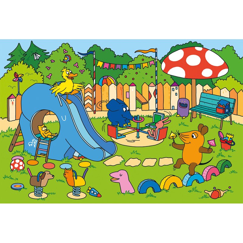 Puzzle Ein Tag mit der Maus – Schmidt Spiele (Kinderpuzzle)