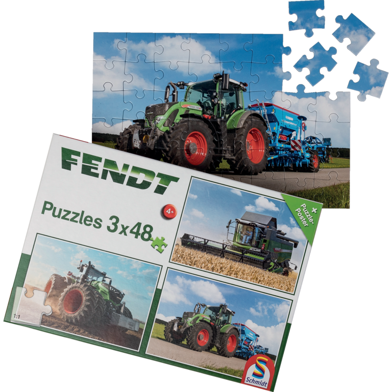 Puzzle Fendt Traktoren & Mähdrescher – Schmidt Spiele (ab 4 Jahren)