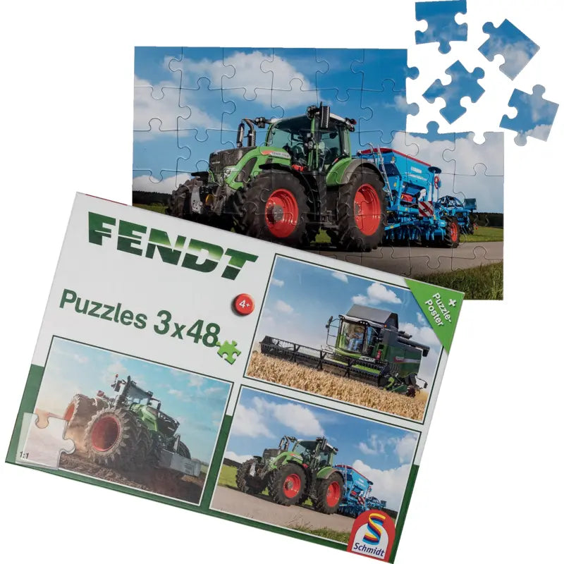 Puzzle Fendt Traktoren & Mähdrescher Schmidt Spiele – Detailansicht Fendt-Motiv
