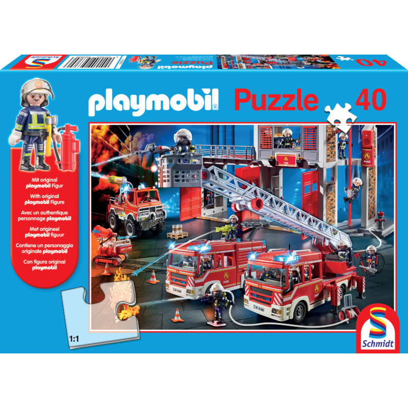 Puzzle "Feuerwehr, mit Figur" – Schmidt Spiele (Kinderpuzzle)
