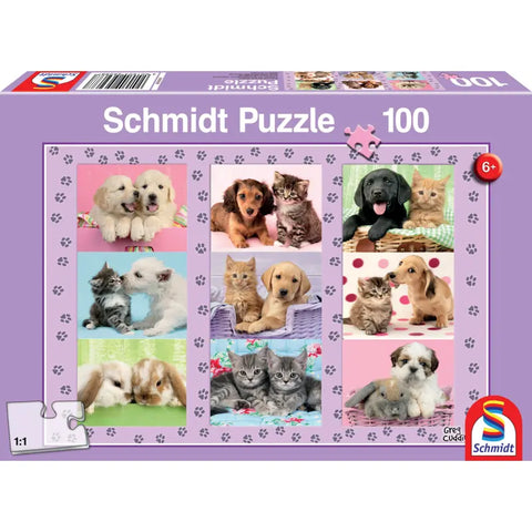 Schmidt Spiele Kinderpuzzle Meine Tierfreunde mit bunten Tiermotiven