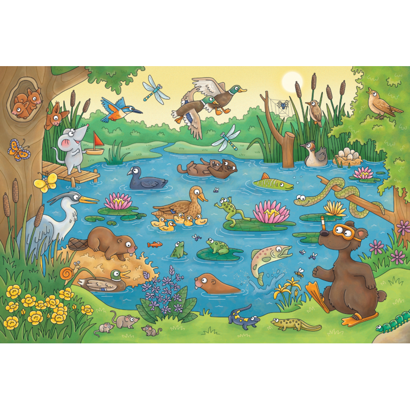 Puzzle "Reise in die Natur" – Schmidt Spiele (Kinderpuzzle mit Wissensbüchlein)