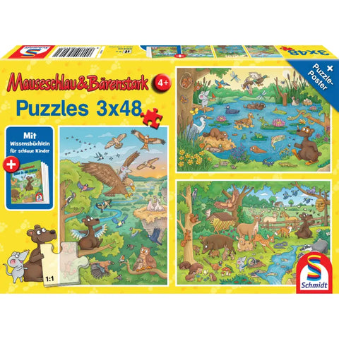 Schmidt Spiele Puzzle Reise in die Natur – Kinderpuzzle mit Naturmotiven