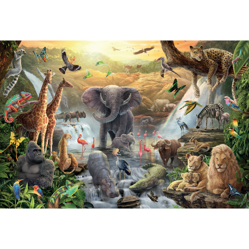 Puzzle "Tiere in Afrika" – Schmidt Spiele (Kinderpuzzle)