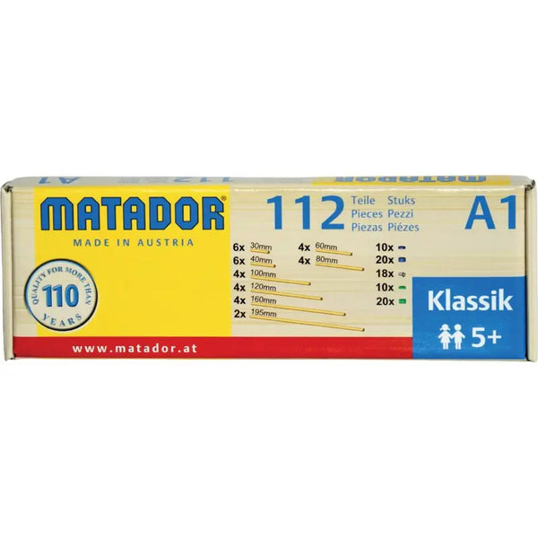 Matador Explorer Räderzubehör Holzspielzeug mit Rädern, Achsen und beweglichen Teilen
