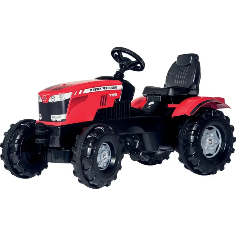 Massey Ferguson 7726 Kindertraktor mit Flüsterreifen von rollytoys – Seitenansicht