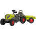 rollyKid Claas Axos Kindertraktor mit Anhänger von rollytoys