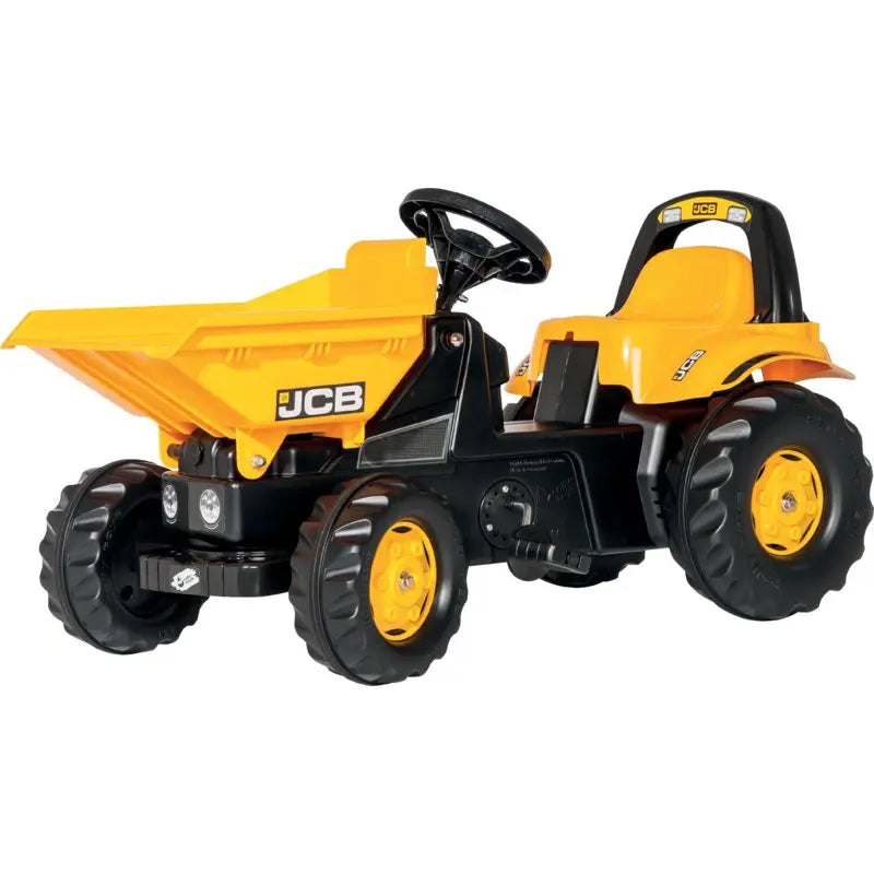 rollytoys rollyKid JCB Dumper – Tretfahrzeug für Kinder ab 2,5 Jahren rollytoys