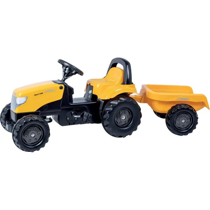 rollyKid Stiga Mini-T 250 Kindertraktor mit Anhänger in der Seitenansicht