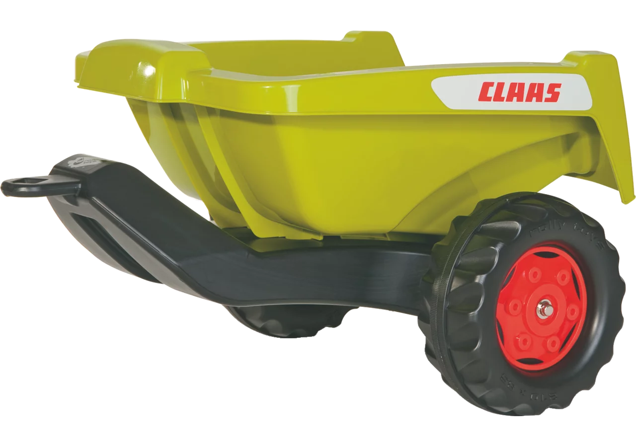 Rollytoys Claas Rückkipper Einachser in Grün mit roten Rädern für Kinderfahrzeuge
