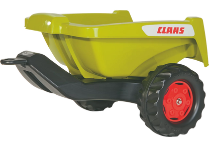 Rollytoys Claas Rückkipper Einachser in Grün mit roten Rädern für Kinderfahrzeuge
