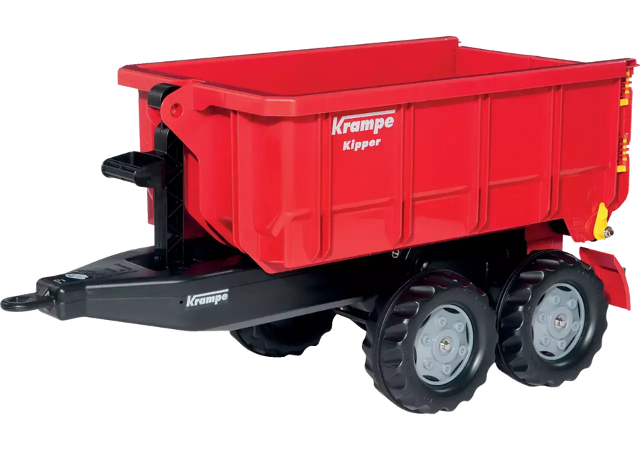 Containerkipper Krampe rollytoys 123223 – robuster Spielzeug-Anhänger für Kinder im Garten