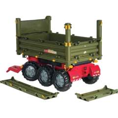 Rollytoys Dreiseitenkipper 3-Achser mit Kurbel für Kinder ab 3 Jahren
