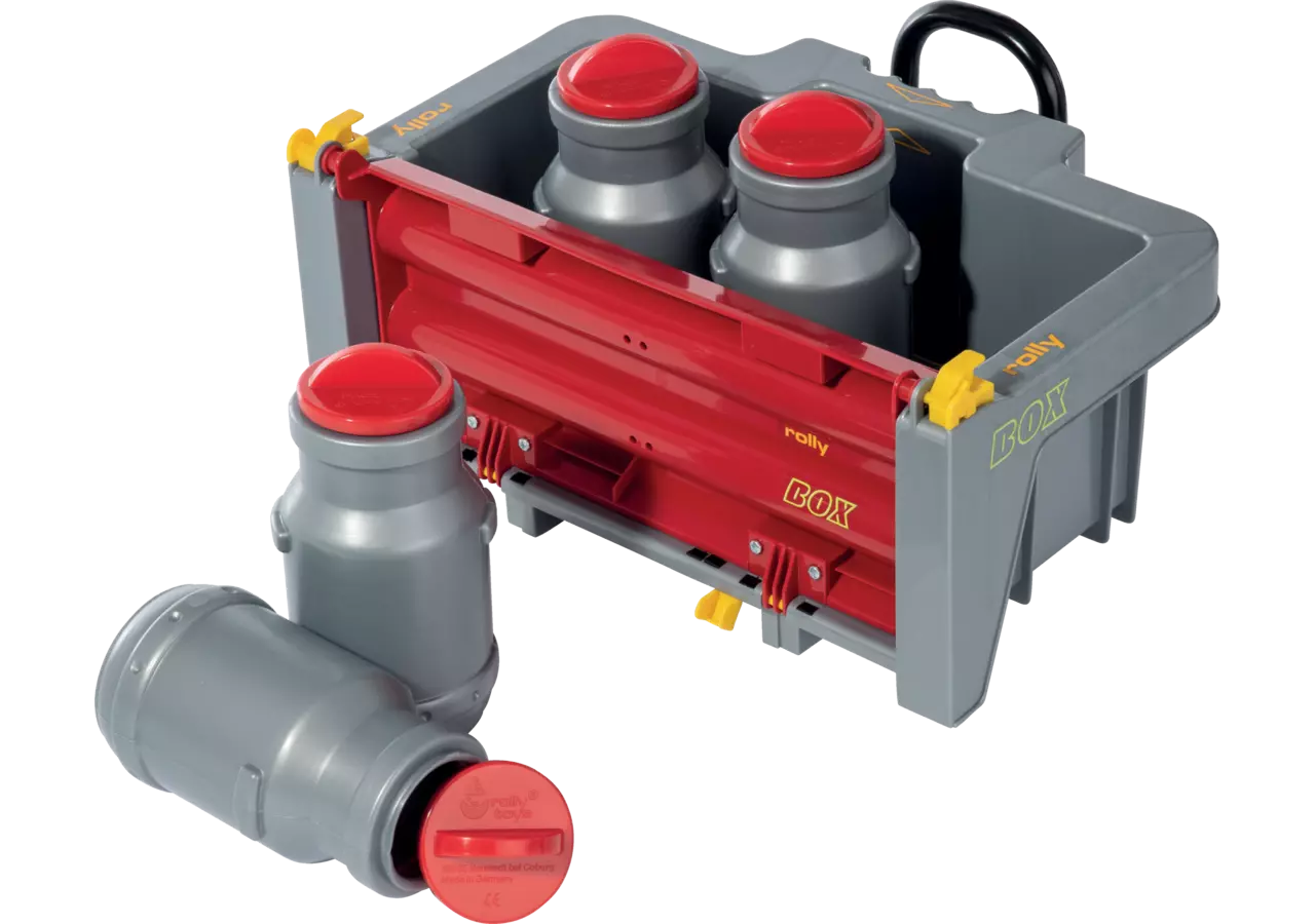 rollytoys Hecklade mit 4 Milchkannen für Kinderfahrzeuge
