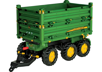 Rollytoys John Deere Dreiseitenkipper 3-Achser mit Kurbel für Kinder ab 3 Jahren
