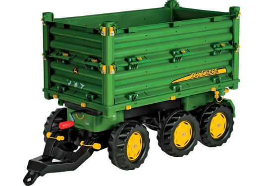 Rollytoys John Deere Dreiseitenkipper 3-Achser mit Kurbel für Kinder ab 3 Jahren

