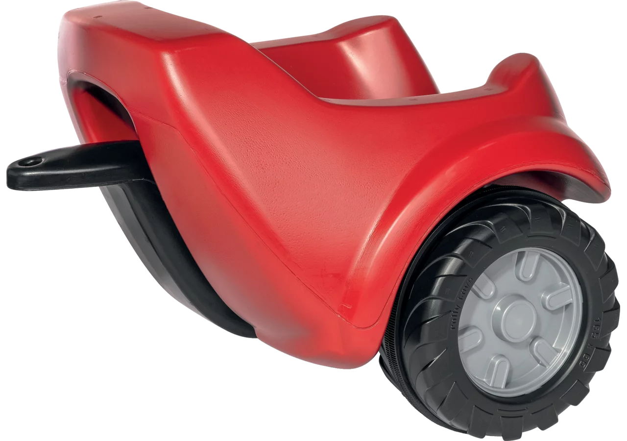 Roter RollyToys Minitrac Anhänger mit Kippfunktion für Kinder
