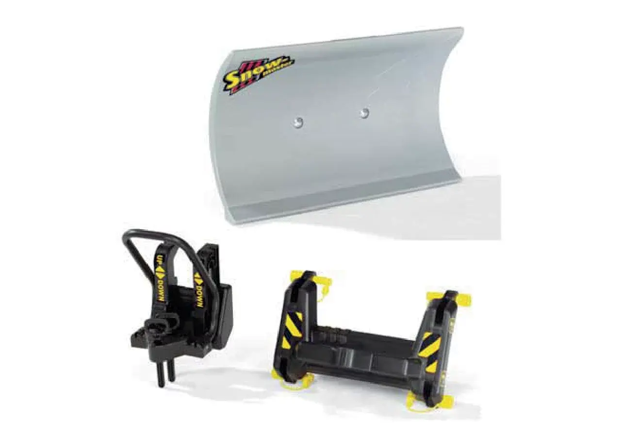Rollytoys Schneepflug mit Fronthydraulik und Adapter für Kinder ab 3 Jahren
