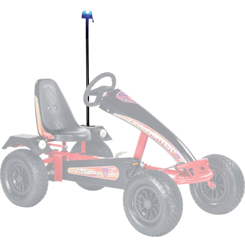 DINO Rundumleuchte Blau mit Halterung für Go-Karts