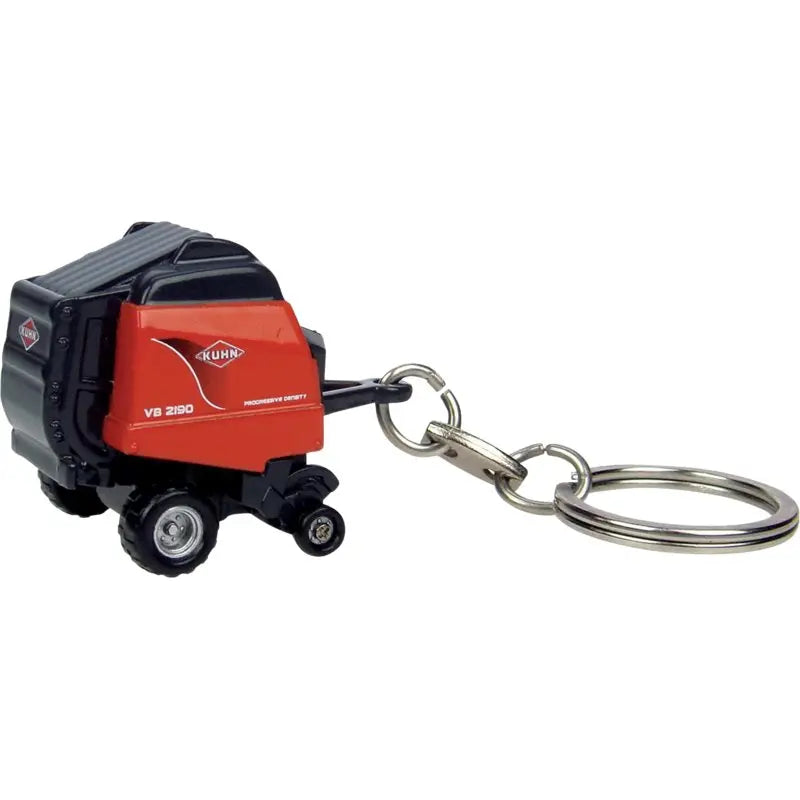 Schlüsselanhänger Kuhn VB 2190 Universal Hobbies – Miniatur Rundballenpresse von oben
