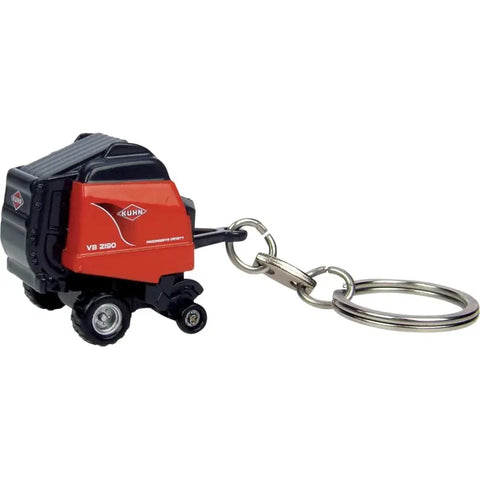 Schlüsselanhänger Kuhn VB 2190 Universal Hobbies – Miniatur Rundballenpresse von oben