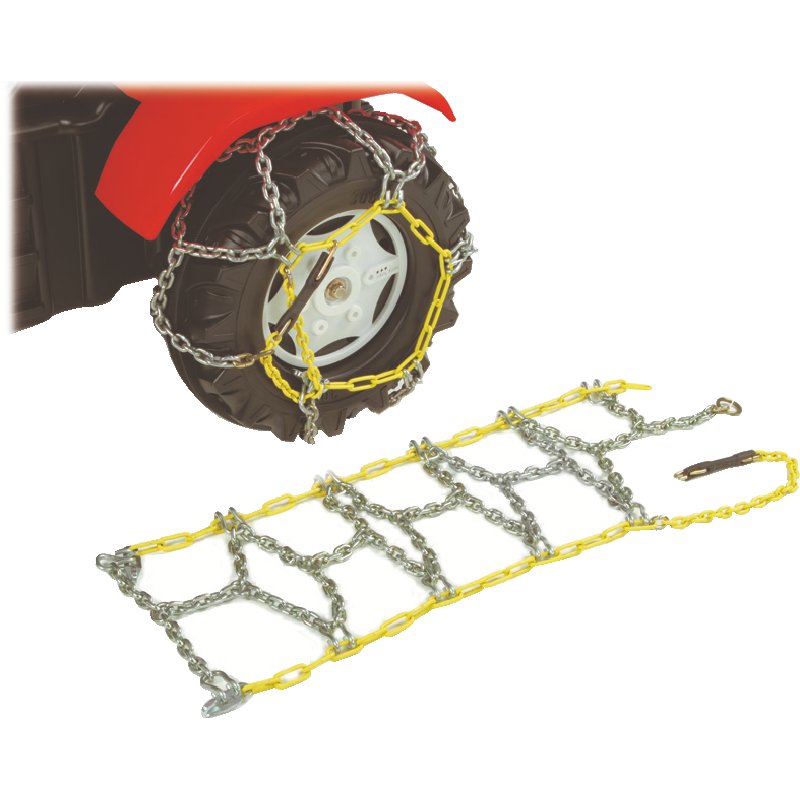 RollyToys Schneeketten für Trettraktoren – passend für Räder 308 x 98 mm (2 Stück)