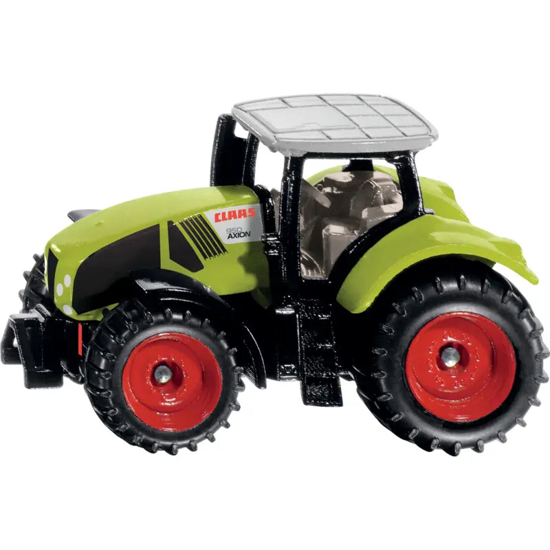 Claas Axion 950 Modelltraktor 1:87 Siku – grüner Mini-Traktor von der Seite