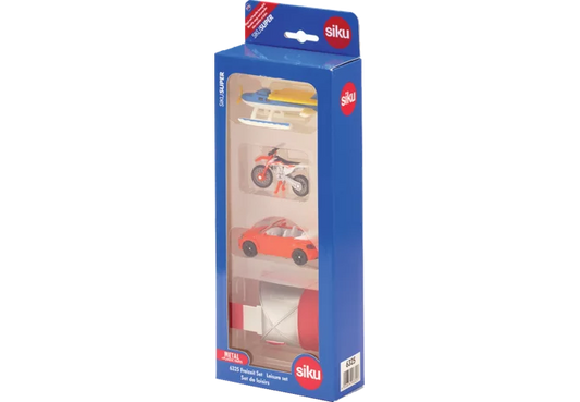 SIKU Freizeit Set 1:87 mit Fahrzeugen und Zubehör
