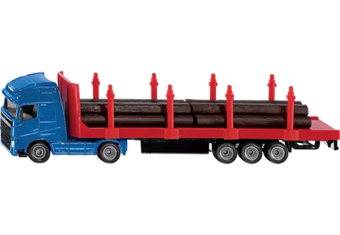 Siku Holz-Transport LKW 1659 im Maßstab 1:87 mit Holzstämmen beladen