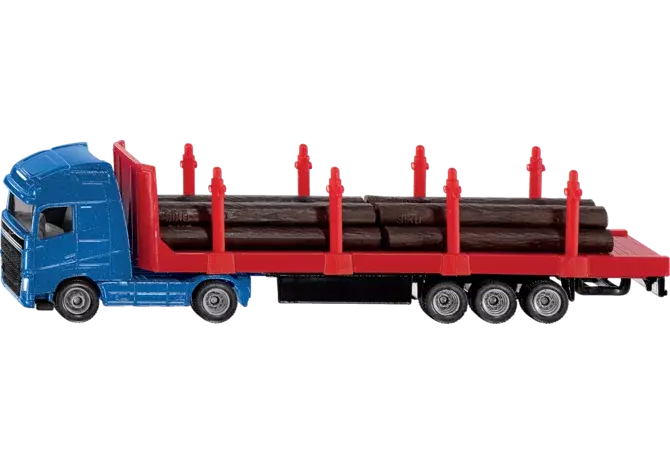 Siku Holz-Transport LKW 1659 im Maßstab 1:87 mit Holzstämmen beladen
