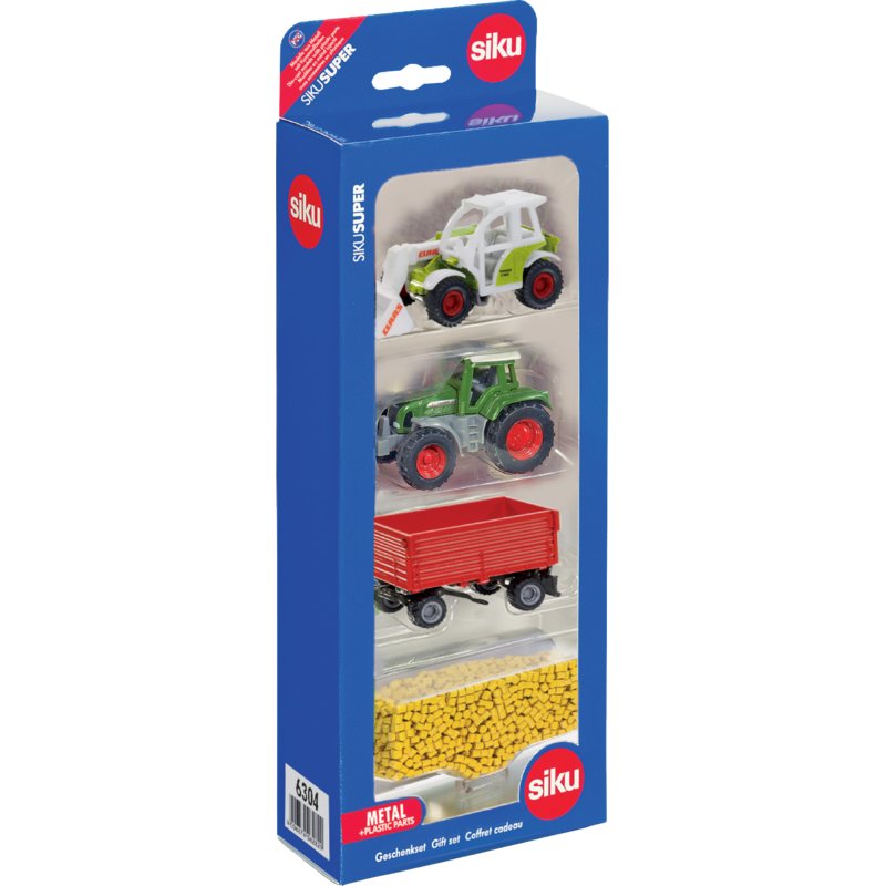 Siku Landwirtschafts-Set mit Traktor und Teleskoplader im Maßstab 1:32