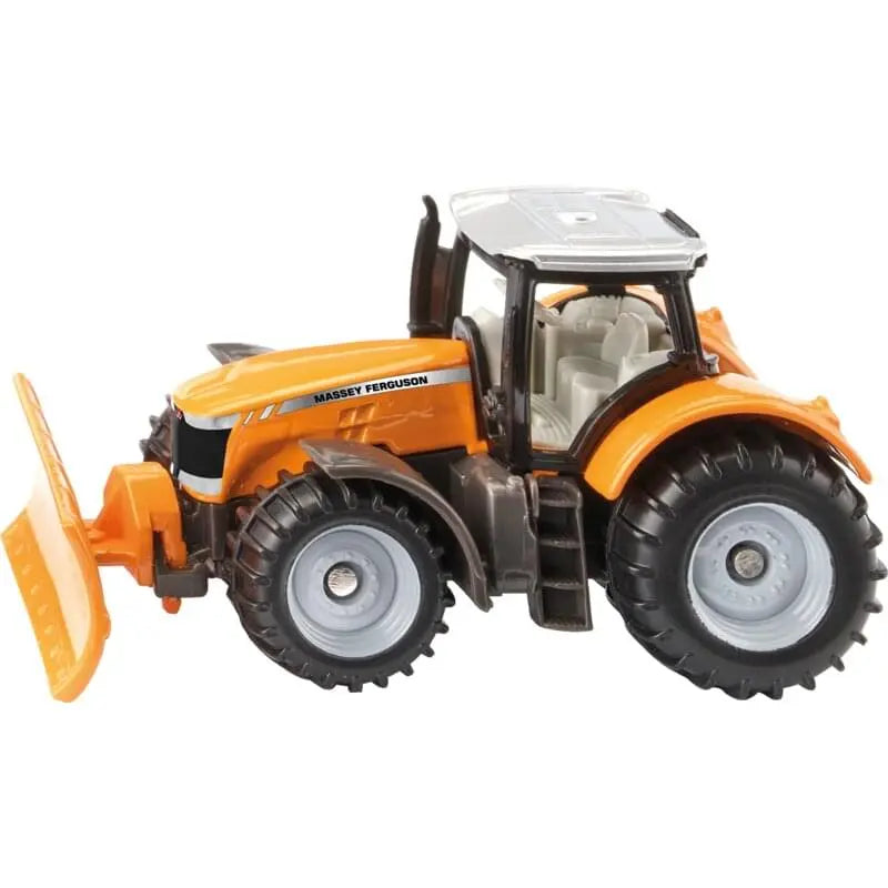 Siku Massey Ferguson Traktor mit Schneepflug 1:87 – Winterdienst-Modell in Rot