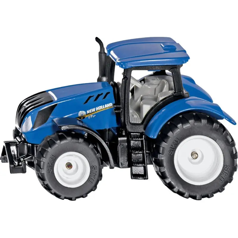 Siku New Holland T7.315 Traktor 1:87 – Miniaturmodell von der Seite, 9 cm lang