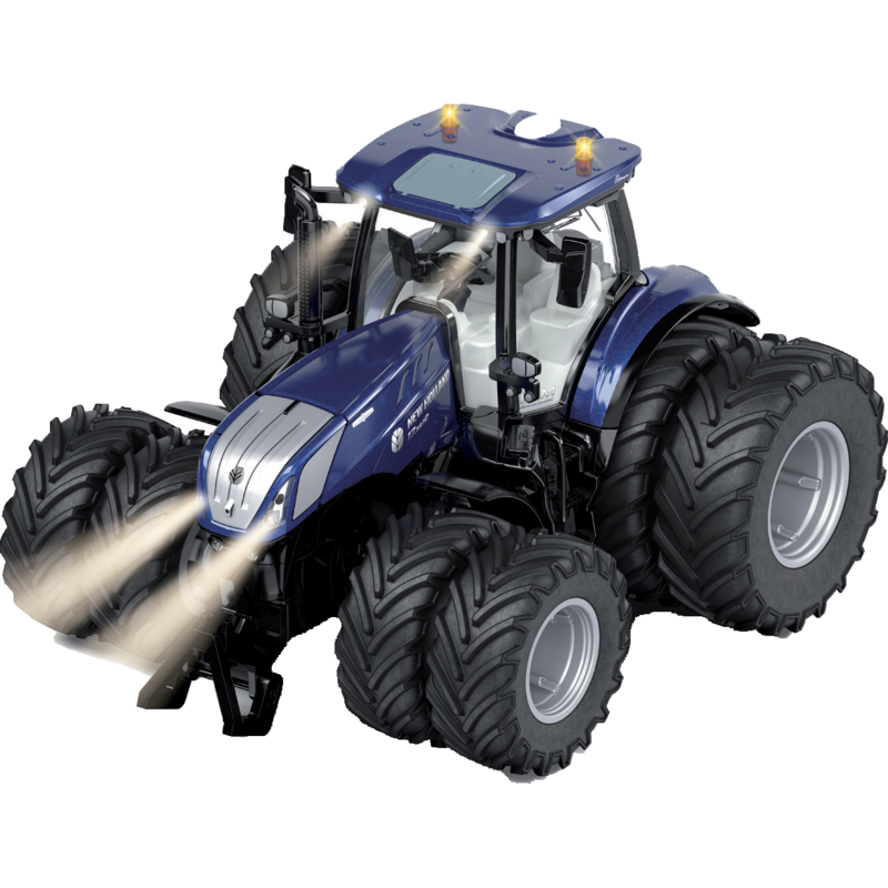 SIKU New Holland T7.315 Bluetooth Traktor mit Doppelrädern 1:32