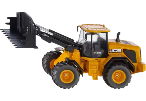Radlader JCB 435S Agri 3663 von Siku im Maßstab 1:16 mit beweglicher Frontschaufel