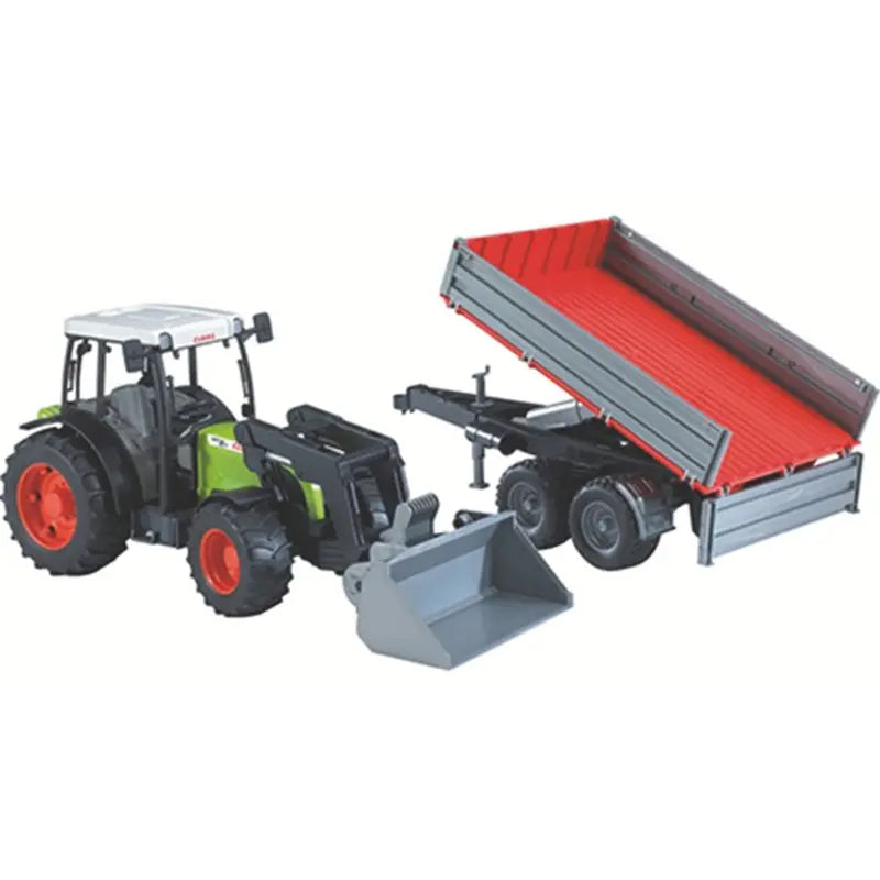 Claas Nectis 267F Traktor mit Frontlader und Tandemkipper von Bruder 1:16
