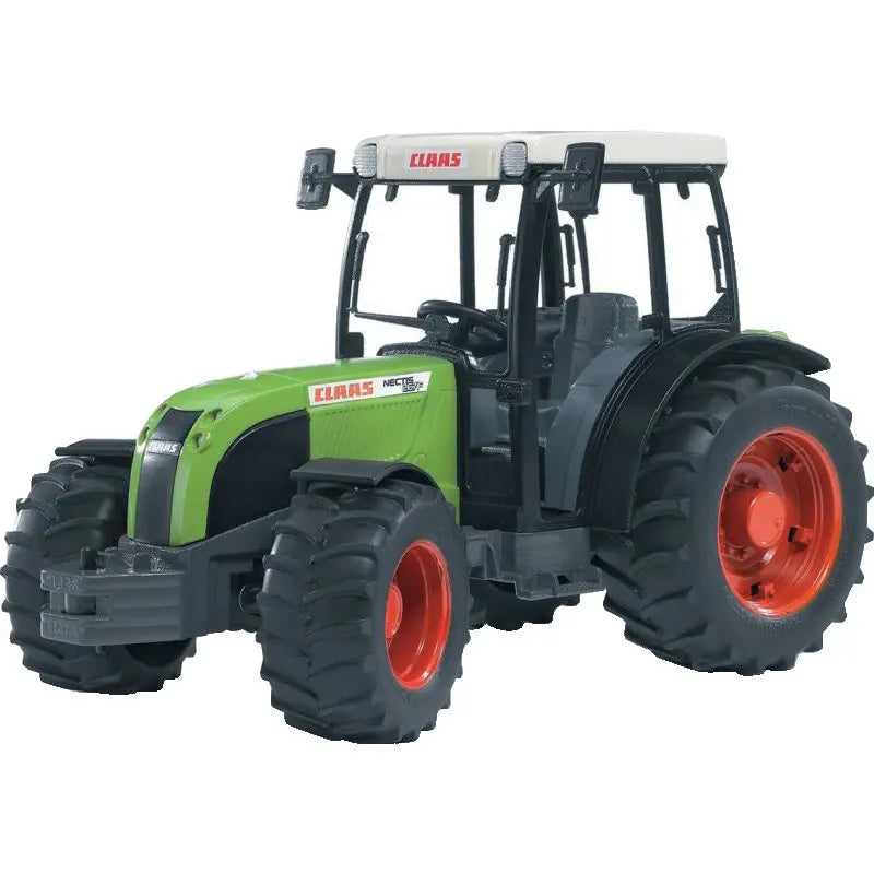 Bruder Claas Nectis 267F Kompakttraktor 1:16 – Seitenansicht des grünen Spielzeug-Traktors
