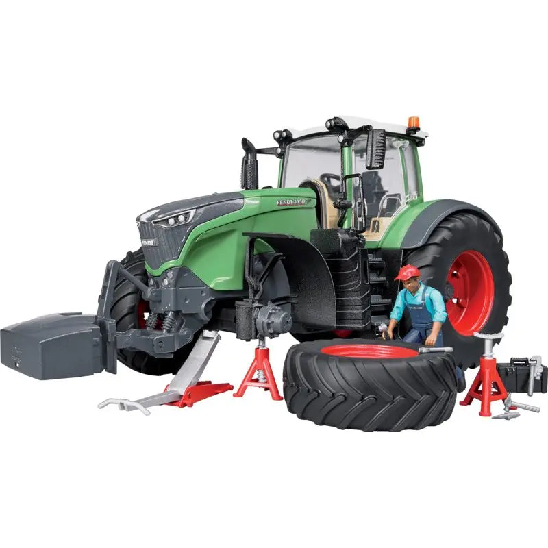 Bruder Fendt 1050 Vario mit Werkstattausstattung im Maßstab 1:16 – Traktor mit Werkzeug