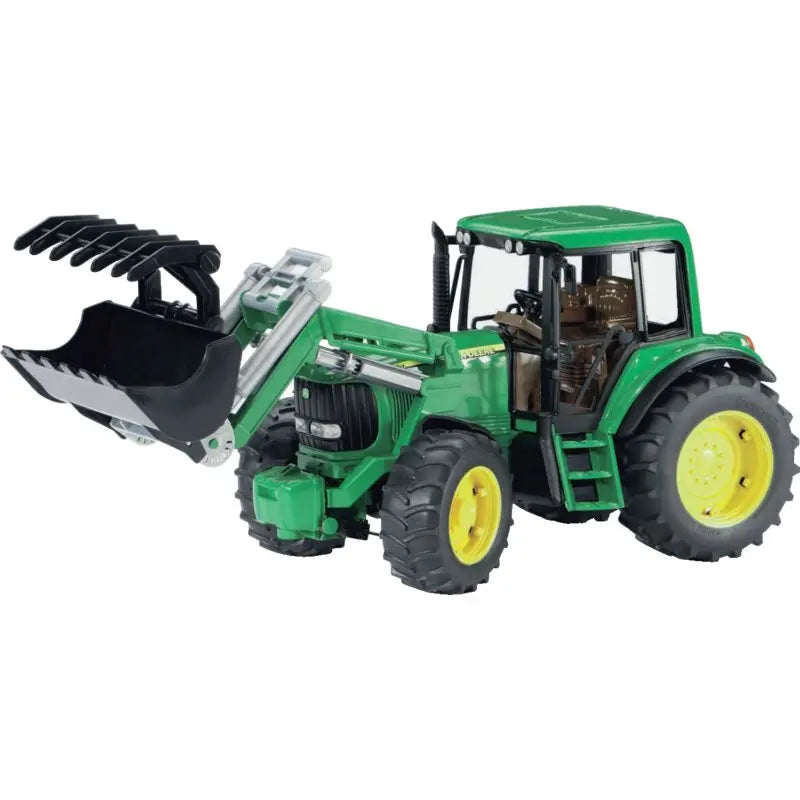 John Deere Traktor mit Frontlader Bruder 6920 im Maßstab 1:16 in Grün