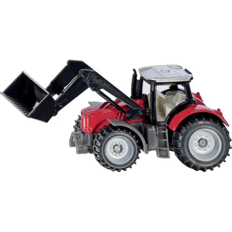 Siku Massey Ferguson Traktor mit Frontlader 1:87 – detailreiches Miniaturmodell in Rot