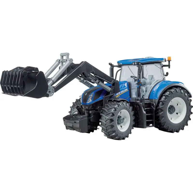 New Holland T7.315 Traktor mit Frontlader von Bruder im Maßstab 1:16 in Blau