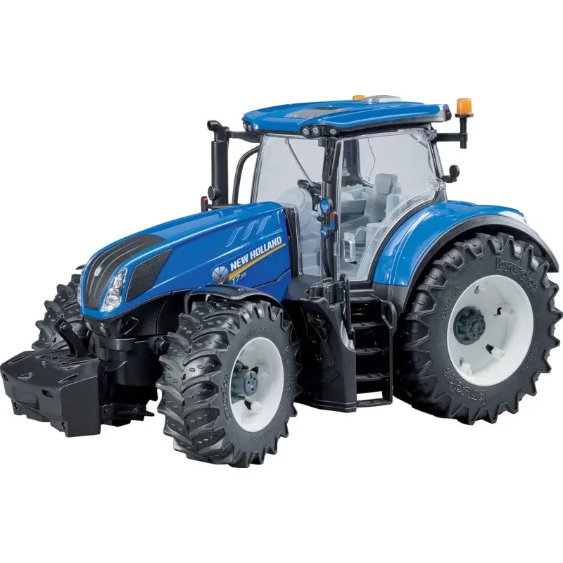 New Holland T7.315 Traktor Bruder 1:16 – blauer Spielzeugtraktor mit öffnbarer Motorhaube