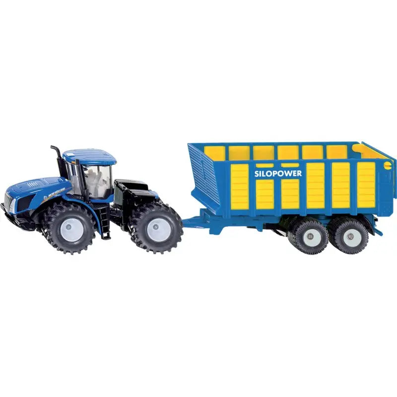 Siku New Holland T9.560 mit Silagewagen im Maßstab 1:50 – detailreiches Metallmodell