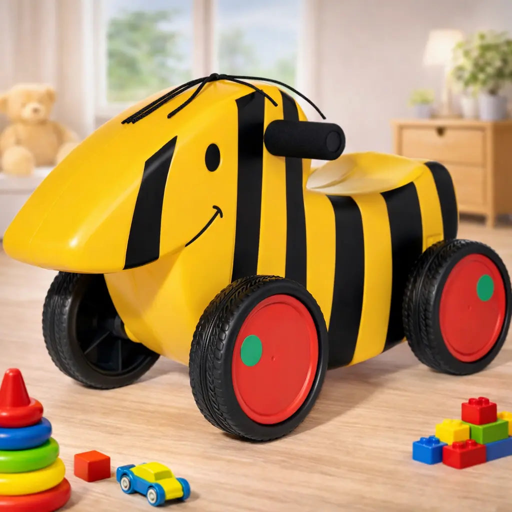 Ferbedo Truck Tigerente JANOSCH Rutschfahrzeug in Gelb für Kleinkinder ab 1 Jahr