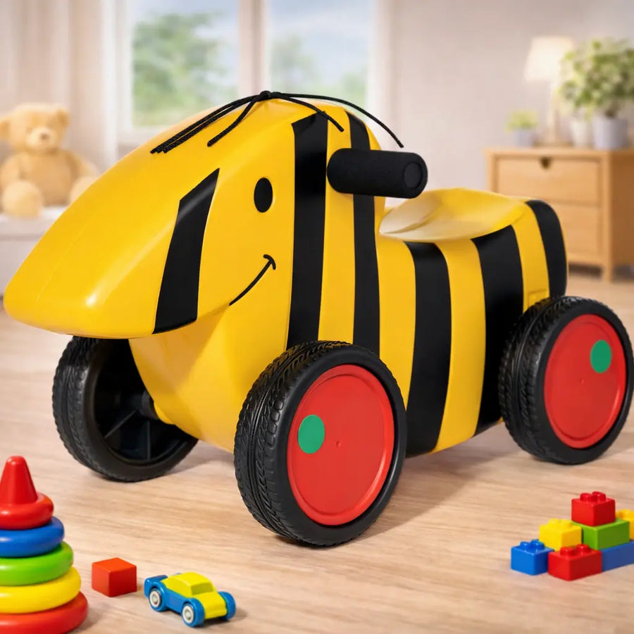 Ferbedo Truck Tigerente JANOSCH Rutschfahrzeug in Gelb für Kleinkinder ab 1 Jahr