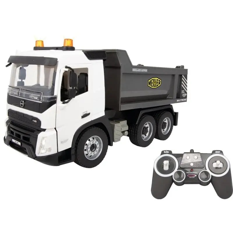 Volvo FMX Meiller Muldenkipper RC-LKW JAMARA in Gelb mit Fernsteuerung